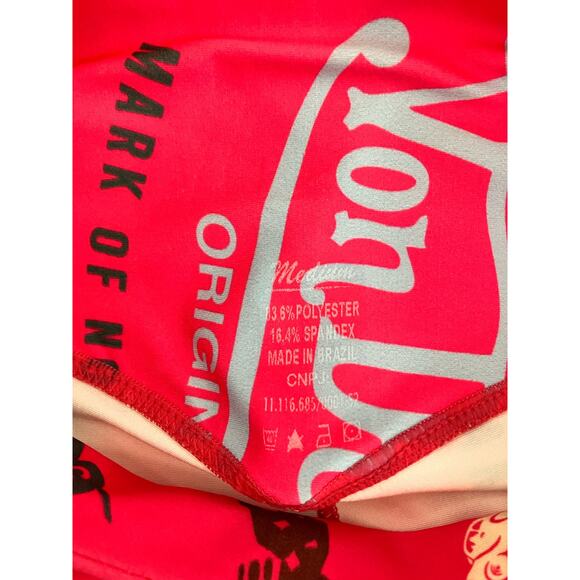 Hot Pink Graphic Leggings Medium - Picture 4 of 4